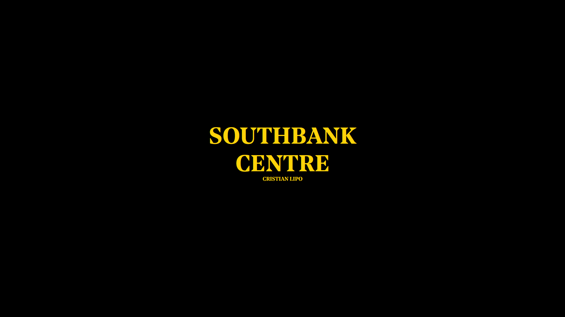 Southbank Centre — University Work